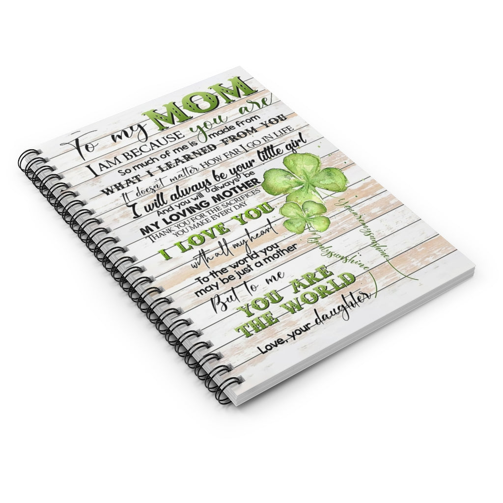 Spiral Notebook TO MY MOM FROM DAUGHTER FOUR-LEAF CLOVER-gigapixel
