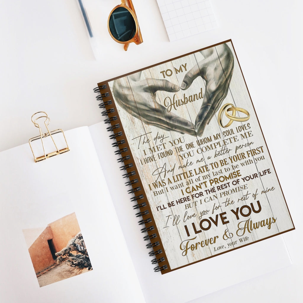 Spiral Notebook TO MY WIFE THE DAY I MET YOU I HAVE FOUND - PRINT POSTER WALL ART HOME DECOR-gigapixel