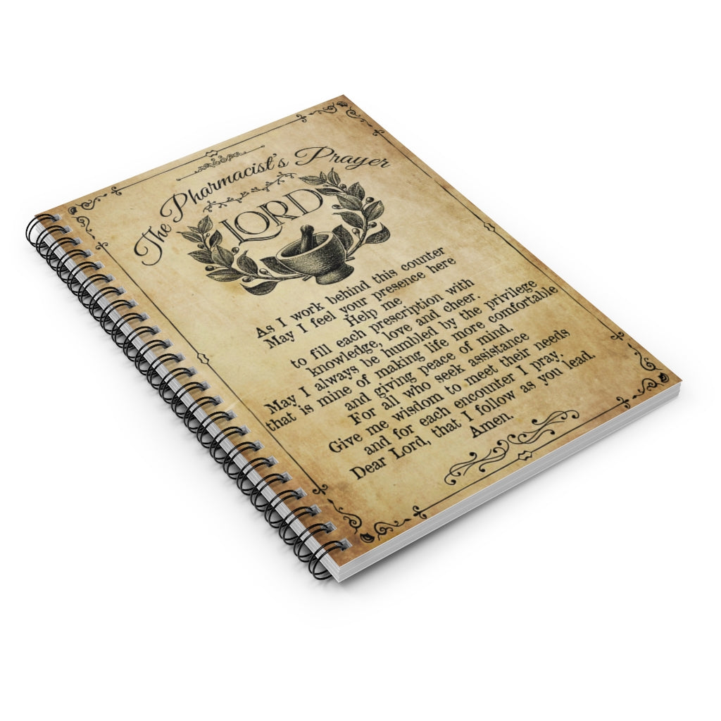 Spiral Notebook THE PHARMACIST'S PRAYER LORD - PRINT POSTER WALL ART HOME DECOR-gigapixel