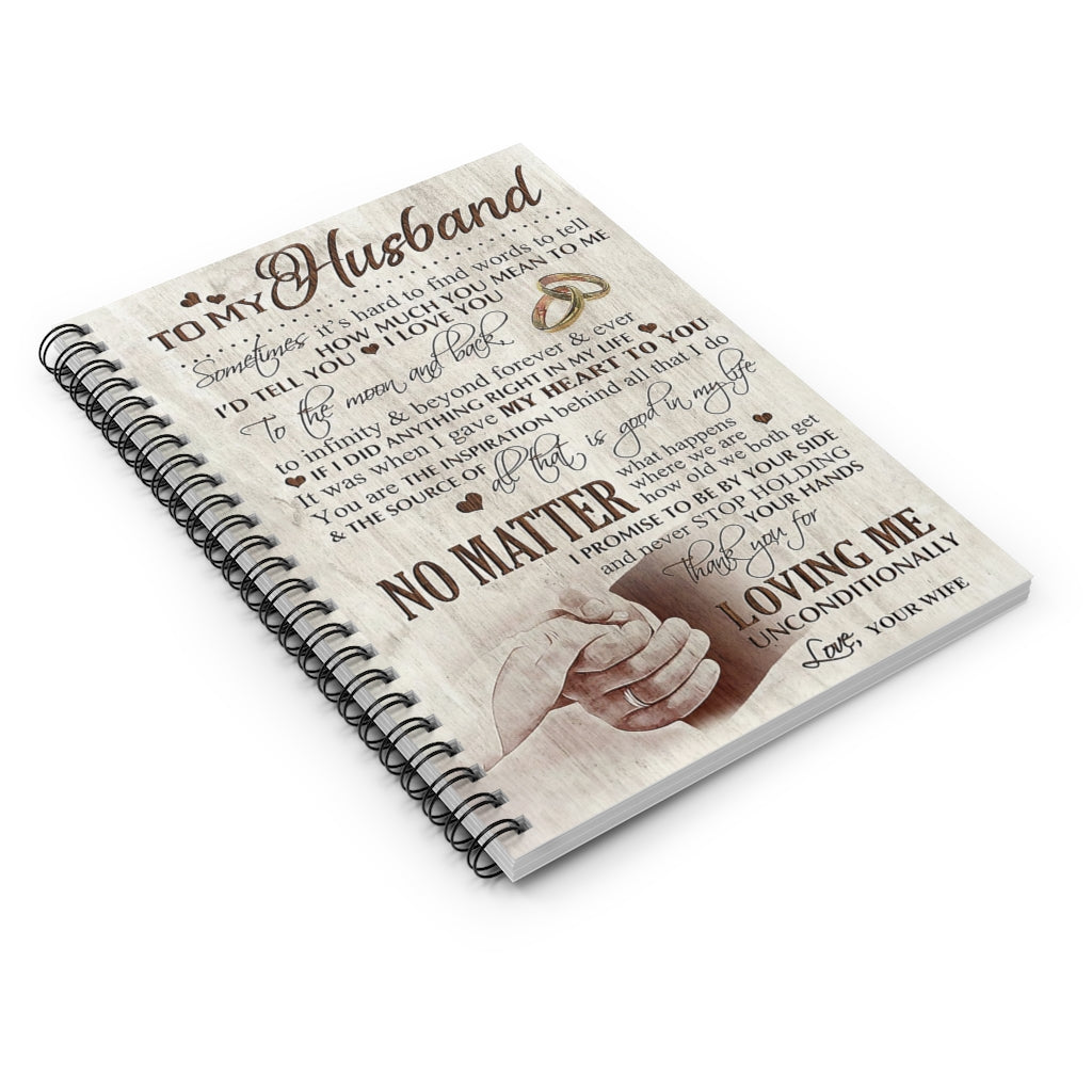 Spiral Notebook TO MY HUSBAND THANK YOU FOR LOVING ME UNCONDITIONALLY - PRINT POSTER WALL ART HOME DECOR-gigapixel
