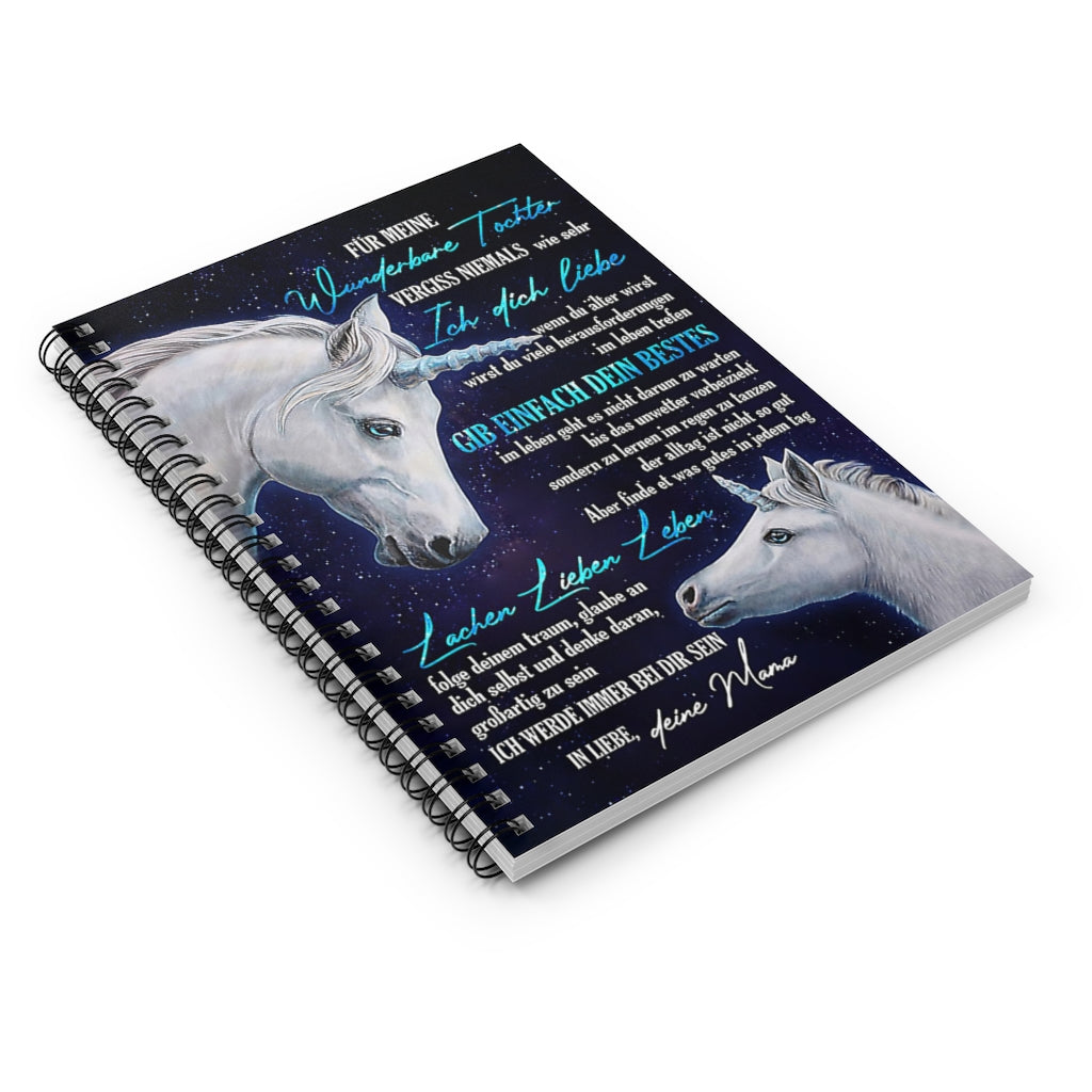 Spiral Notebook To My Amazing Daughter Follow Your Dreams Believe In Yourself Gifts for Daughter Gifts for Women, Men Gift Ideas Basics Wide Ruled