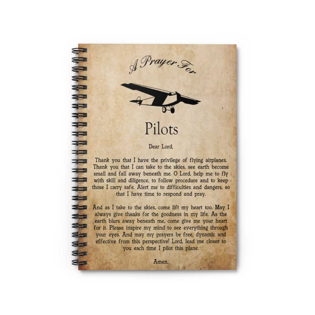 Spiral Notebook Anna Gifts Meaningful Quote Pilots Prayer Personalized Gift Stationery Gift Personalized Notebook