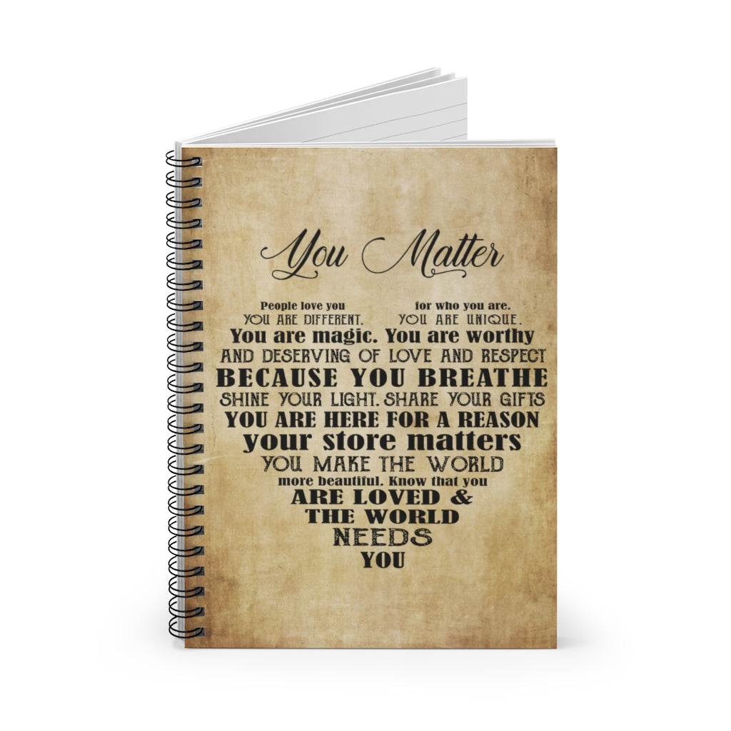 Spiral Notebook MENTAL HEALTH YOU MATTER - PRINT POSTER WALL ART HOME DECOR-gigapixel