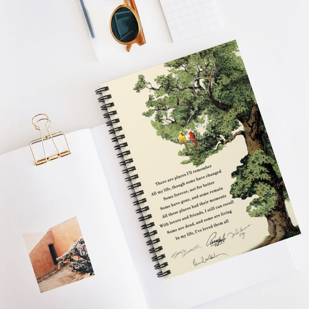 Spiral Notebook Inspirational in My Life The Gift for Friends - Vintage Notebook On Birthday, Christmas Family Friend Awesome Gift Ruled Line