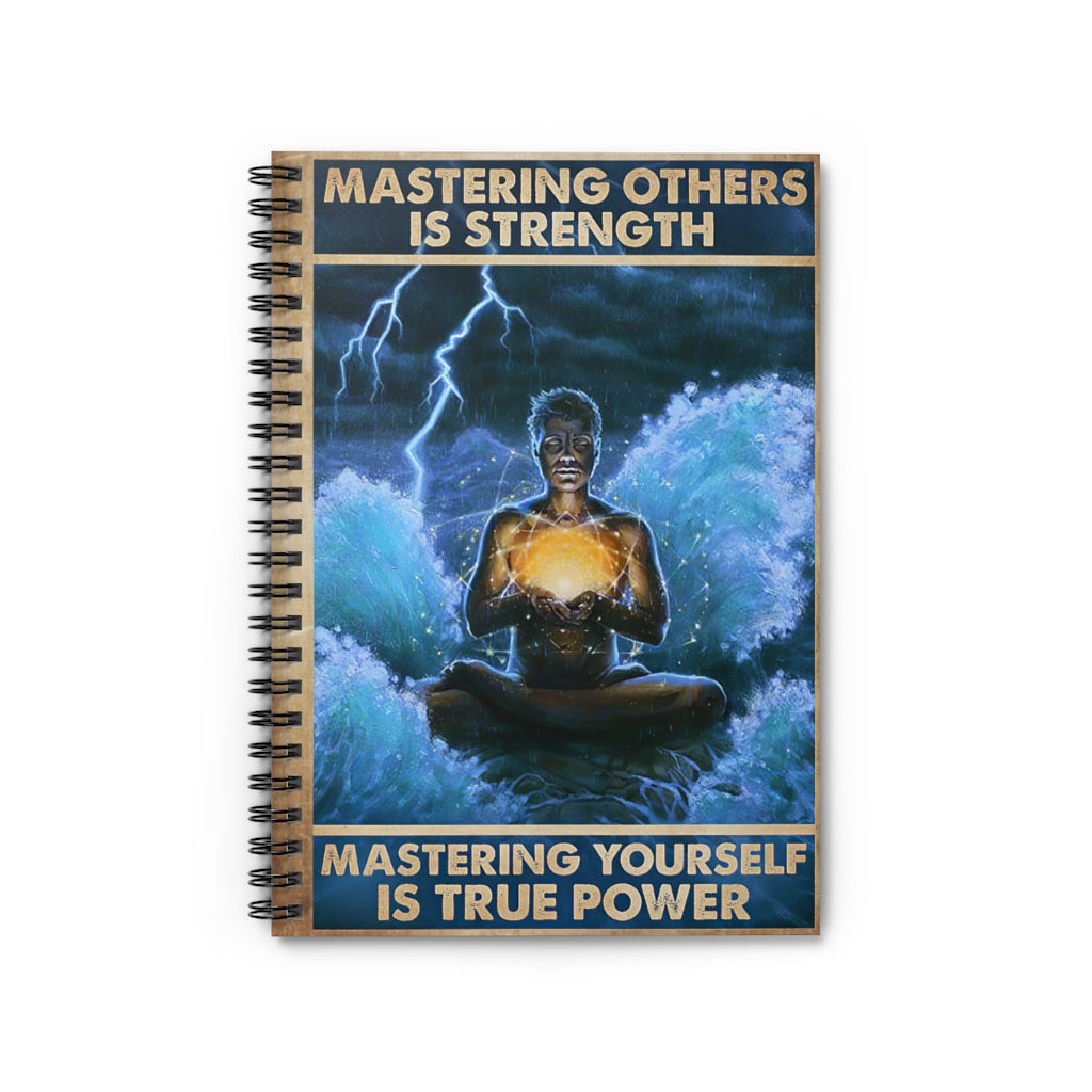 Spiral Notebook Mastering Yourself Yoga Premium Gift Family Awesome On Birthday Motivational gift Family Basics Wide Ruled