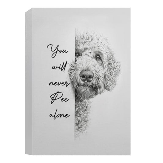 Goldendoodle 8x12 CANPO15 Deluxe Portrait Canvas 1.5in Frame