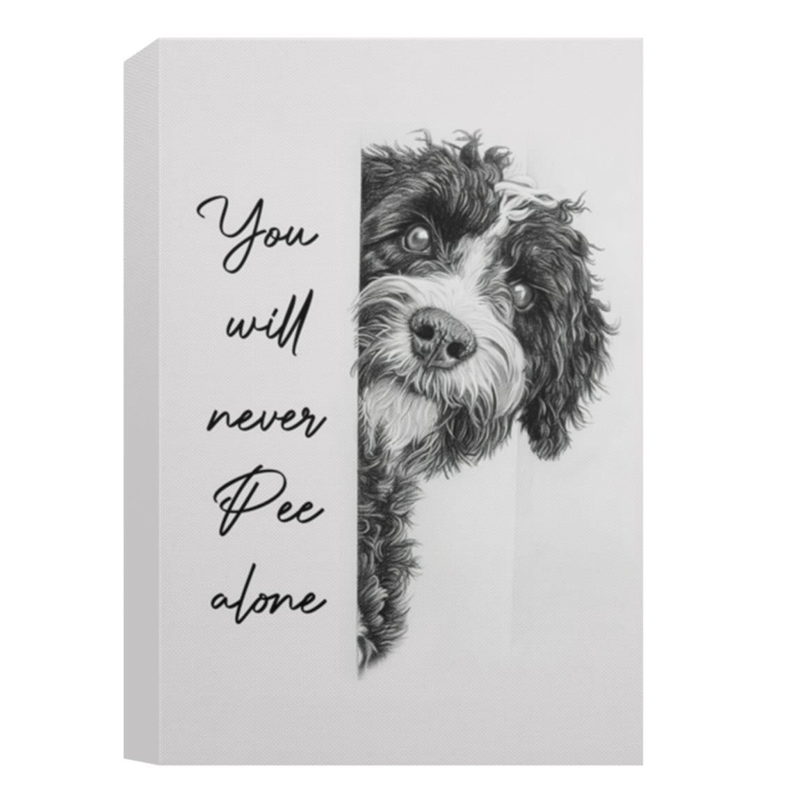 Bernedoodle cv full size CANPO15 Deluxe Portrait Canvas 1.5in Frame