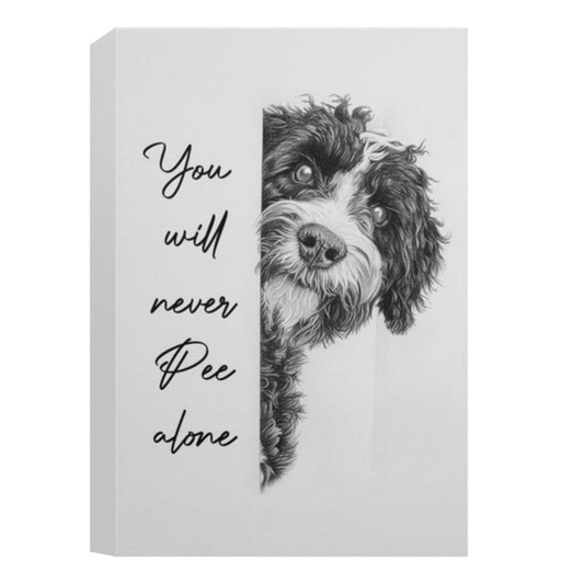 Bernedoodle cv full size CANPO15 Deluxe Portrait Canvas 1.5in Frame