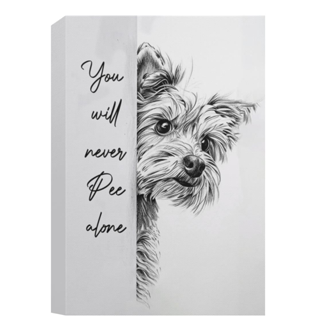 Terrier canvas full size CANPO15 Deluxe Portrait Canvas 1.5in Frame