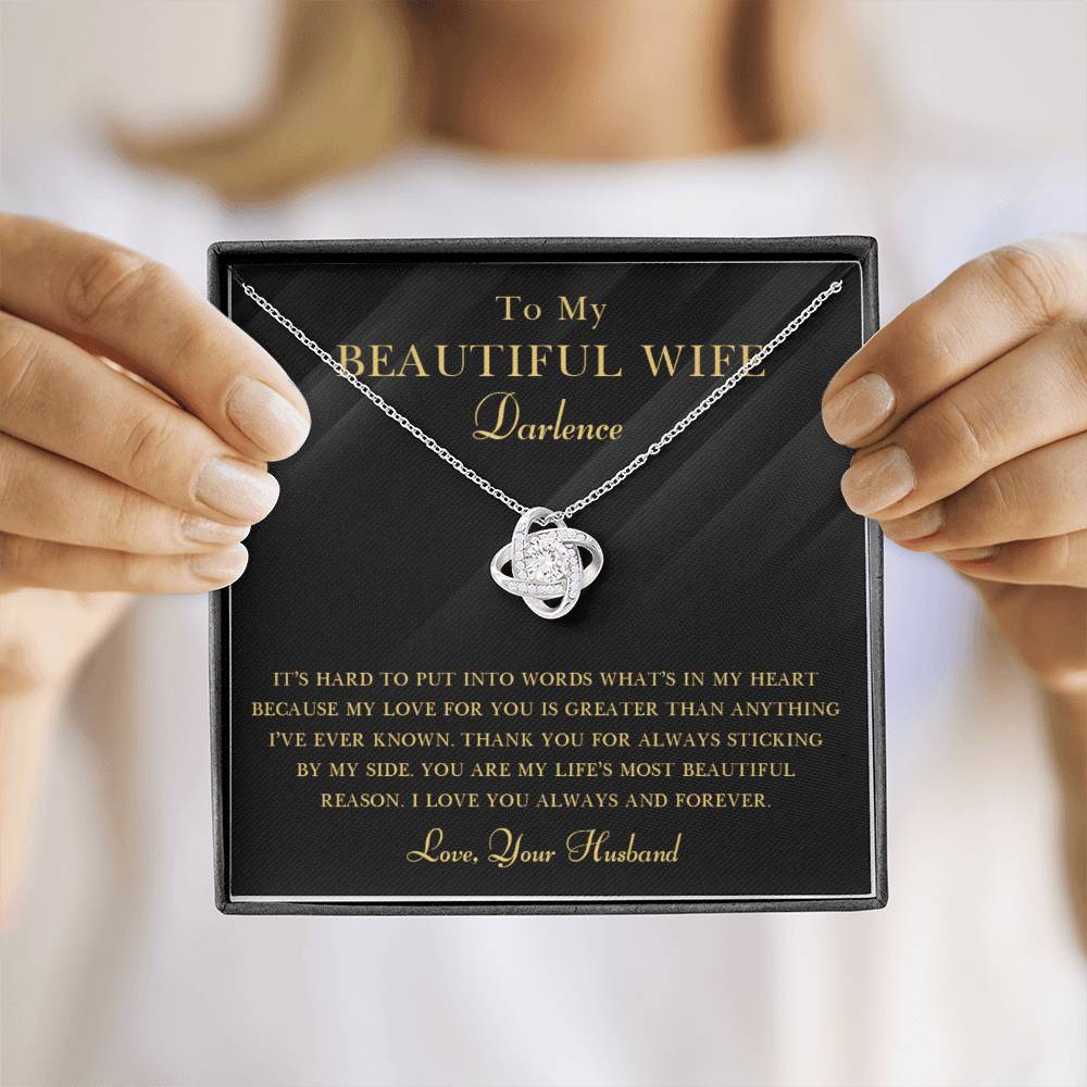 Message Card Template (4 Love Knot Main