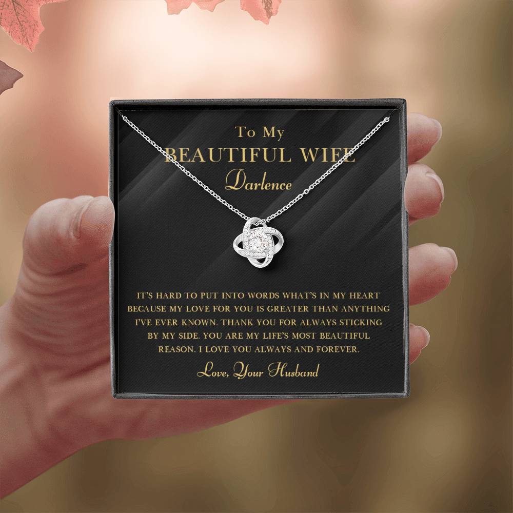 Message Card Template (4 Love Knot Main