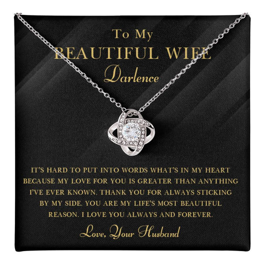 Message Card Template (4 Love Knot Main