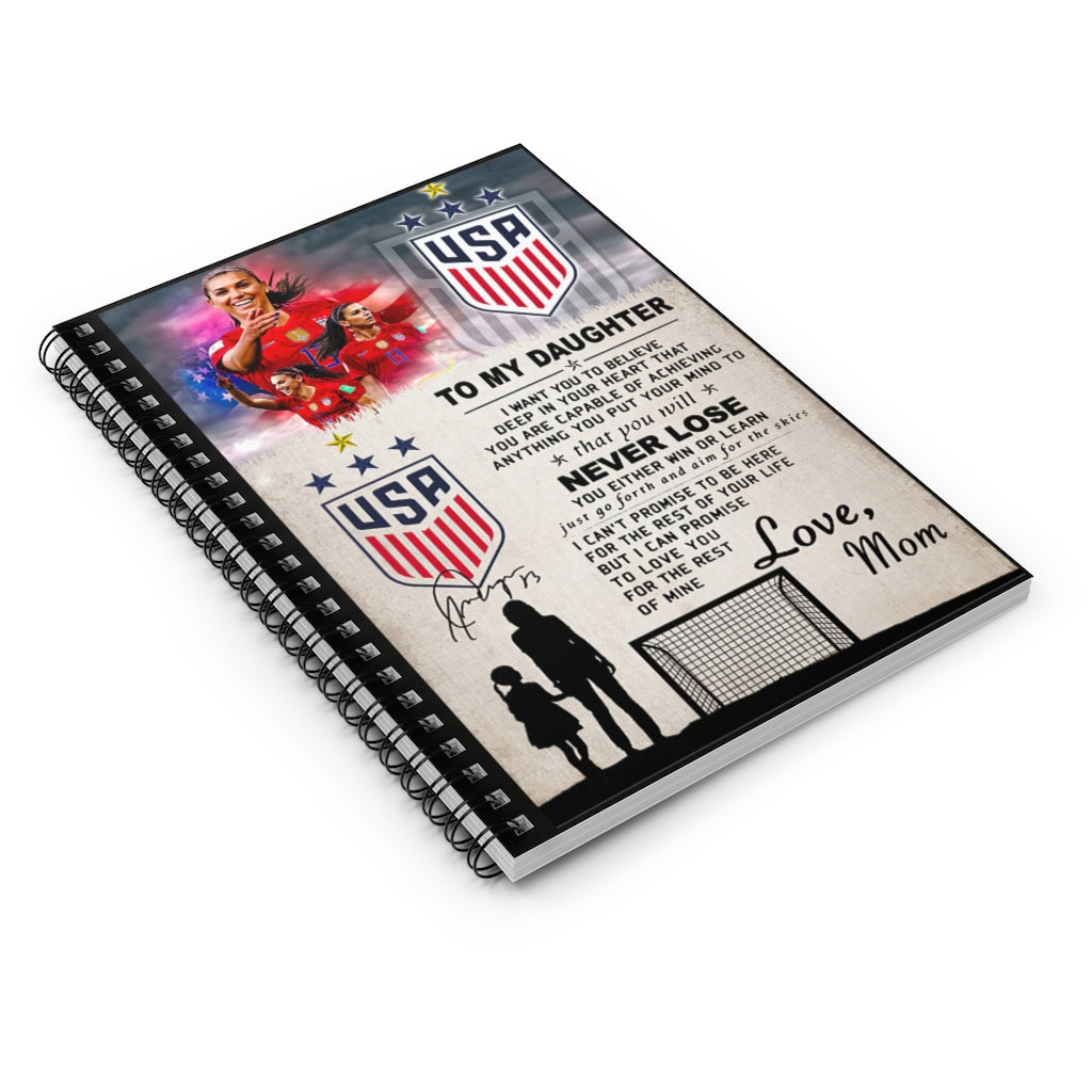 To My Daughter I Can Promise To Love You For The Rest Of Mine Love Mom Spiral Notebook New Parents Gift Ideas Gift On Birthday Spiral Bound Notebook 6x8 for Writing