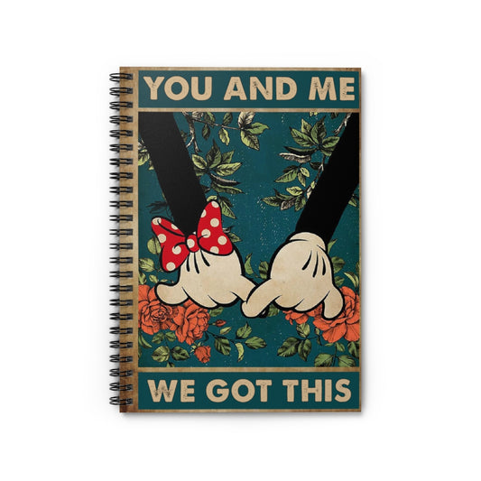 Spiral Notebook - Ruled Line ToMy Husband You and Me We Got This Couple Mickey Gifts for Man Stationery Gift Personalized Notebook