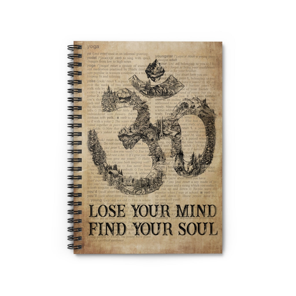 Spiral Notebook - Ruled Line Dictionary Lose My Mind Yoga Keepsake Spiral Notebook Gift On Birthday Smart Notebook