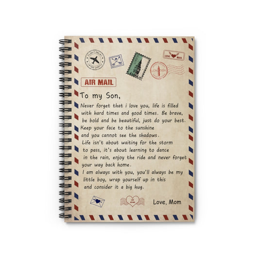 Spiral Notebook To My Son (Mom) Premium Throw Blankets SO-Ft Polyester Mens Women Novelty
