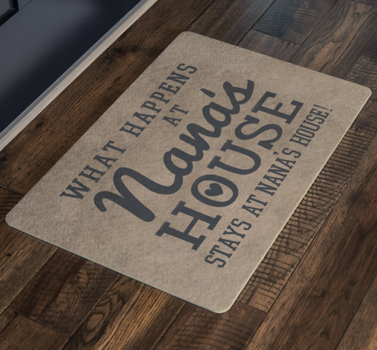 What Happens at Nana's House Stays at Nana's House - Cute Nana Gift, Nana Doormat, Gift for Nana, Grandparents Day Gift, Nana Door Mat