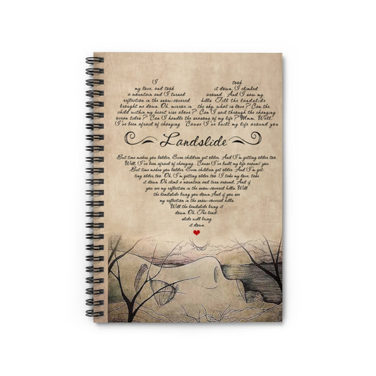 Spiral Notebook - Ruled Line Lyrics, Print, Favorite Life Becoming Album Gifts for Music Lover Gifts for Student on Birthday, Halloween