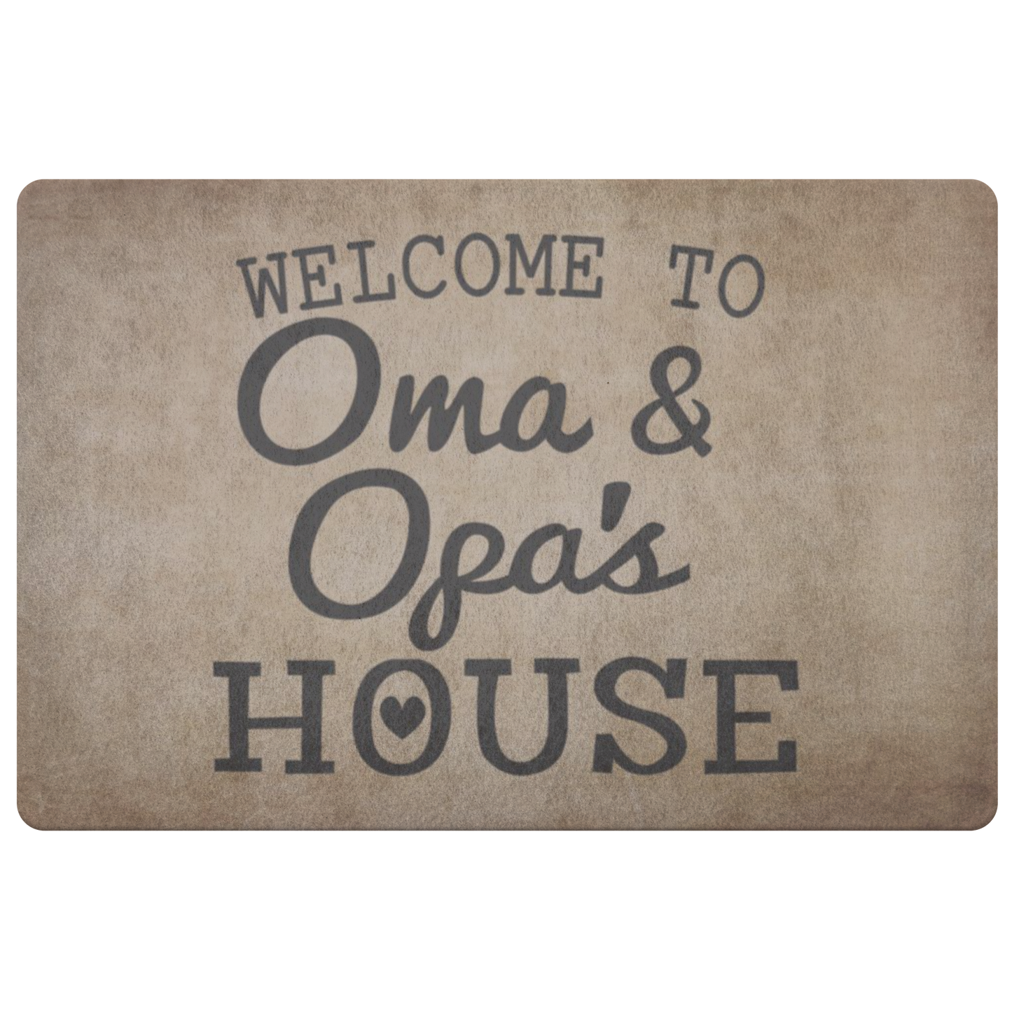 Welcome to Oma & Opa's House Doormat - Cute Grandparents Gift, Grandparents, Grandparents Day Gift, Oma and Opa Gift, Oma Opa