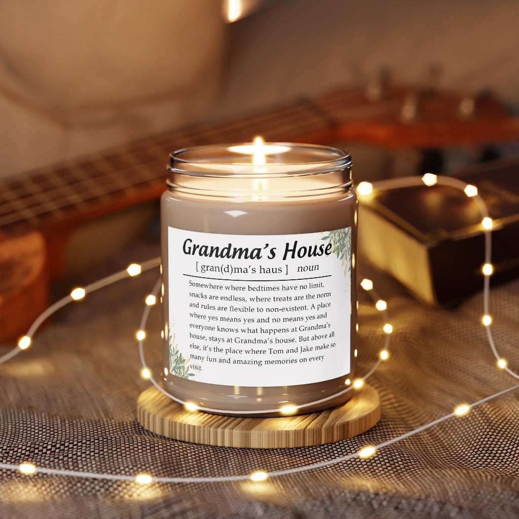 Grandma's House Personalised Funny Definition Candle