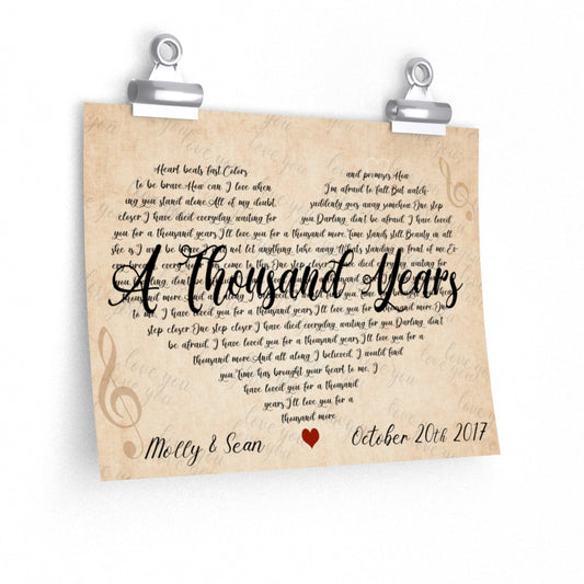 Maryann Preston 9x11 poster A Thousand Years