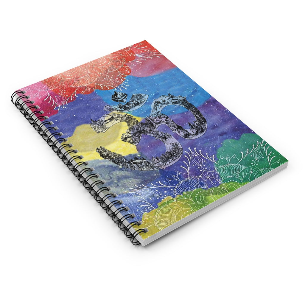 Spiral Notebook Om Yoga Watercolor Mum Gift Perfect for Office Home School Business Writing & Note Taking