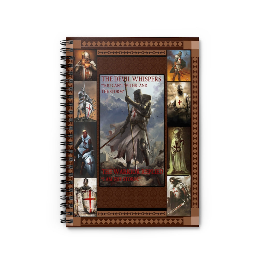 Spiral Notebook The Devil whispers you can't withstand the storm Ruled Line New Parents,  Gift Ideas,  Baby Journal,