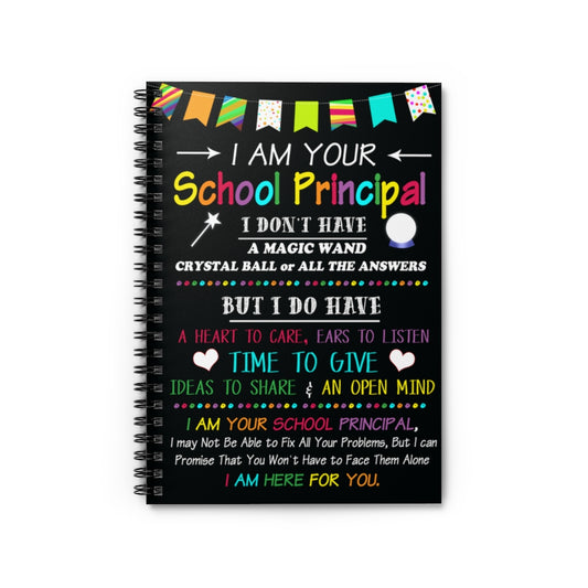 Spiral Notebook Regalo de cumpleaños murales decorativos de pared para profesores, profesores, profesores, director de escuela, no tengo varita mágica, 1 regalo para amigos de familia, unisex, impresionante decoración para dormitorio, sala