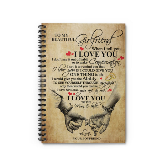 Spiral Notebook TO MY BEAUTIFUL GIRLFRIEND - PRINT POSTER WALL ART HOME DECOR-gigapixel