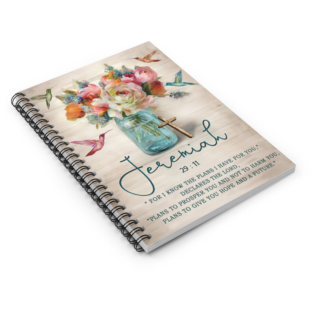 Subject Notebooks Jeremiah 29 11 Hummingbird Ver2 Spiral Notebook Home School Supplies For College Students Stationery Gift Wildlife Animal - Gift - Business - Office - Party - School Supplies