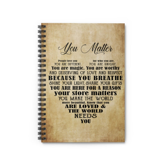 Spiral Notebook MENTAL HEALTH YOU MATTER - PRINT POSTER WALL ART HOME DECOR-gigapixel