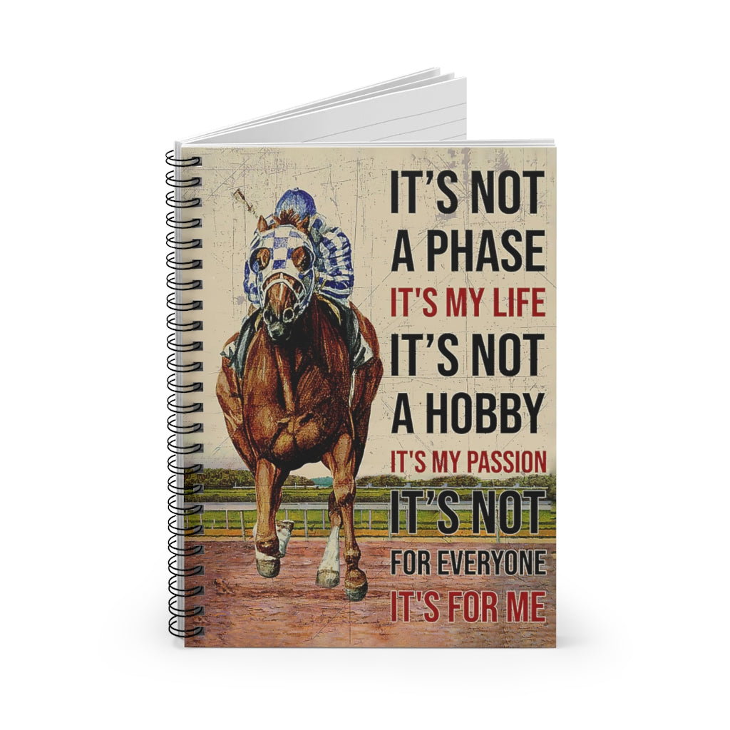 Spiral Notebook HORSE RACING IS MY PASSION  PRINT POSTER WALL ART HOME DECOR-gigapixel