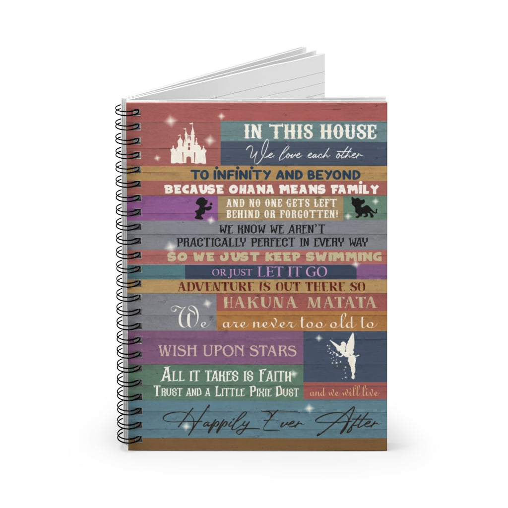 Spiral Notebook - Ruled Line Meaningful Gifts in This House We Love Each Other to Infinity and Beyond–Gift Family Unisex Awesome On Birthday