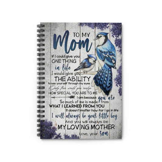 Spiral Notebook TO MY MOM FROM SON PRINT POSTER WALL ART HOME DECOR-gigapixel