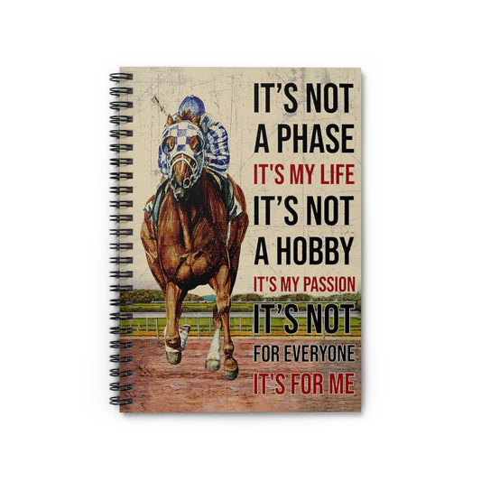 Spiral Notebook HORSE RACING IS MY PASSION  PRINT POSTER WALL ART HOME DECOR-gigapixel