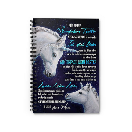 Spiral Notebook To My Amazing Daughter Follow Your Dreams Believe In Yourself Gifts for Daughter Gifts for Women, Men Gift Ideas Basics Wide Ruled