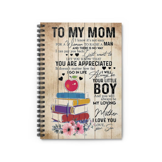 Spiral Notebook TO MY MOM FROM SON BOOKS-gigapixel