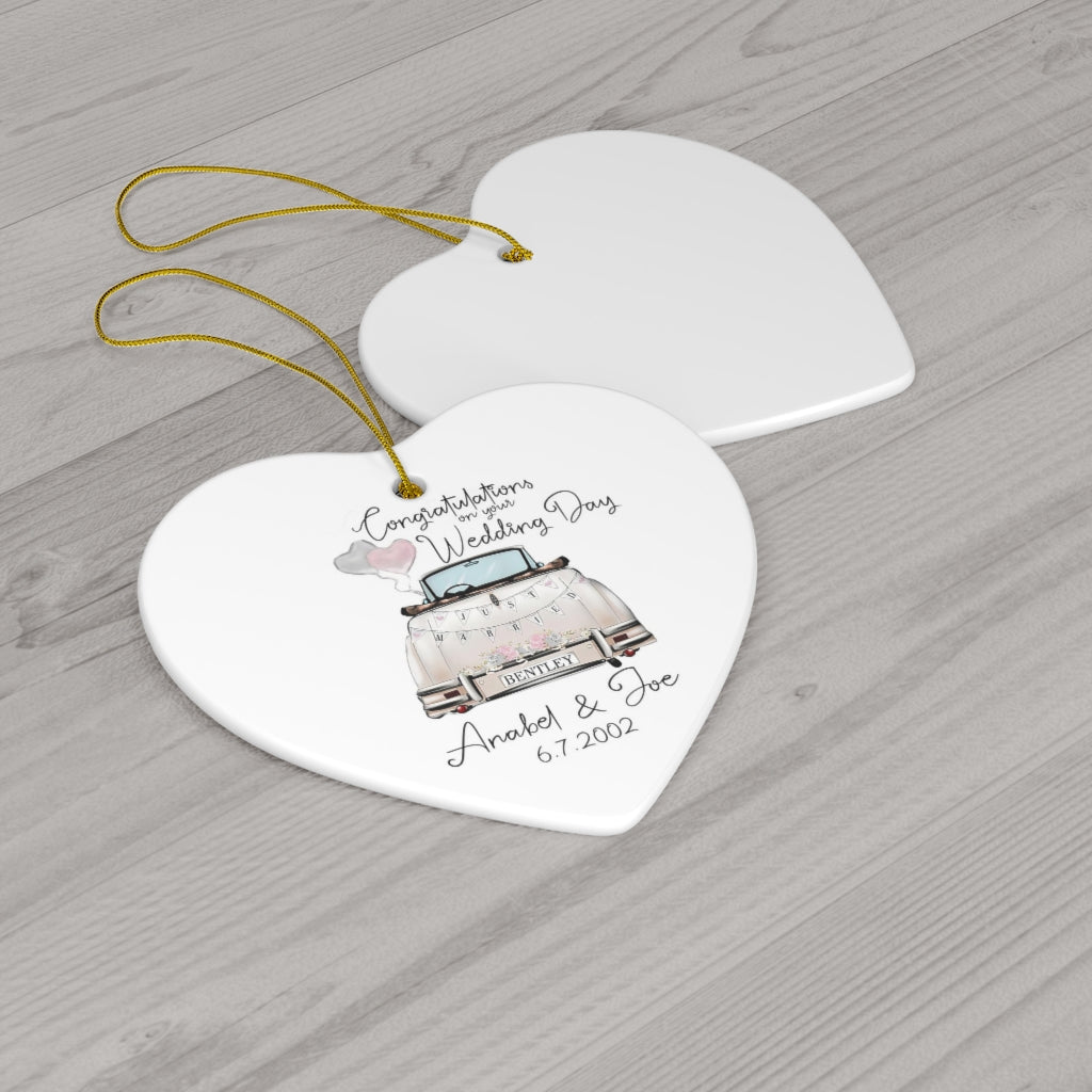 Jose Villarreal  Anabel & Joe Heart Ornament