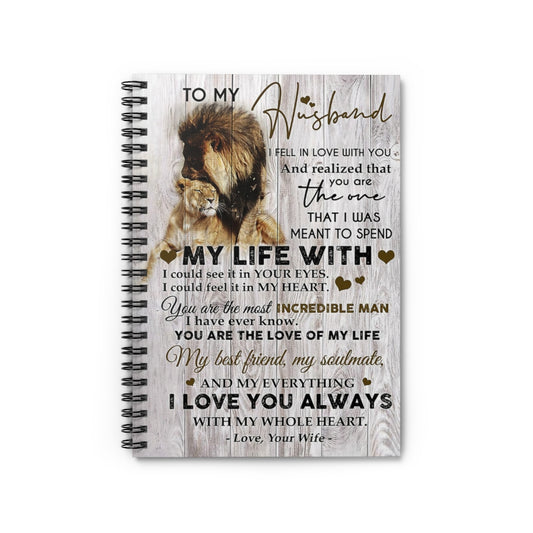 Spiral Notebook TO MY HUSBAND YOU ARE MY EVERYTHING - PRINT POSTER WALL ART HOME DECOR-gigapixel