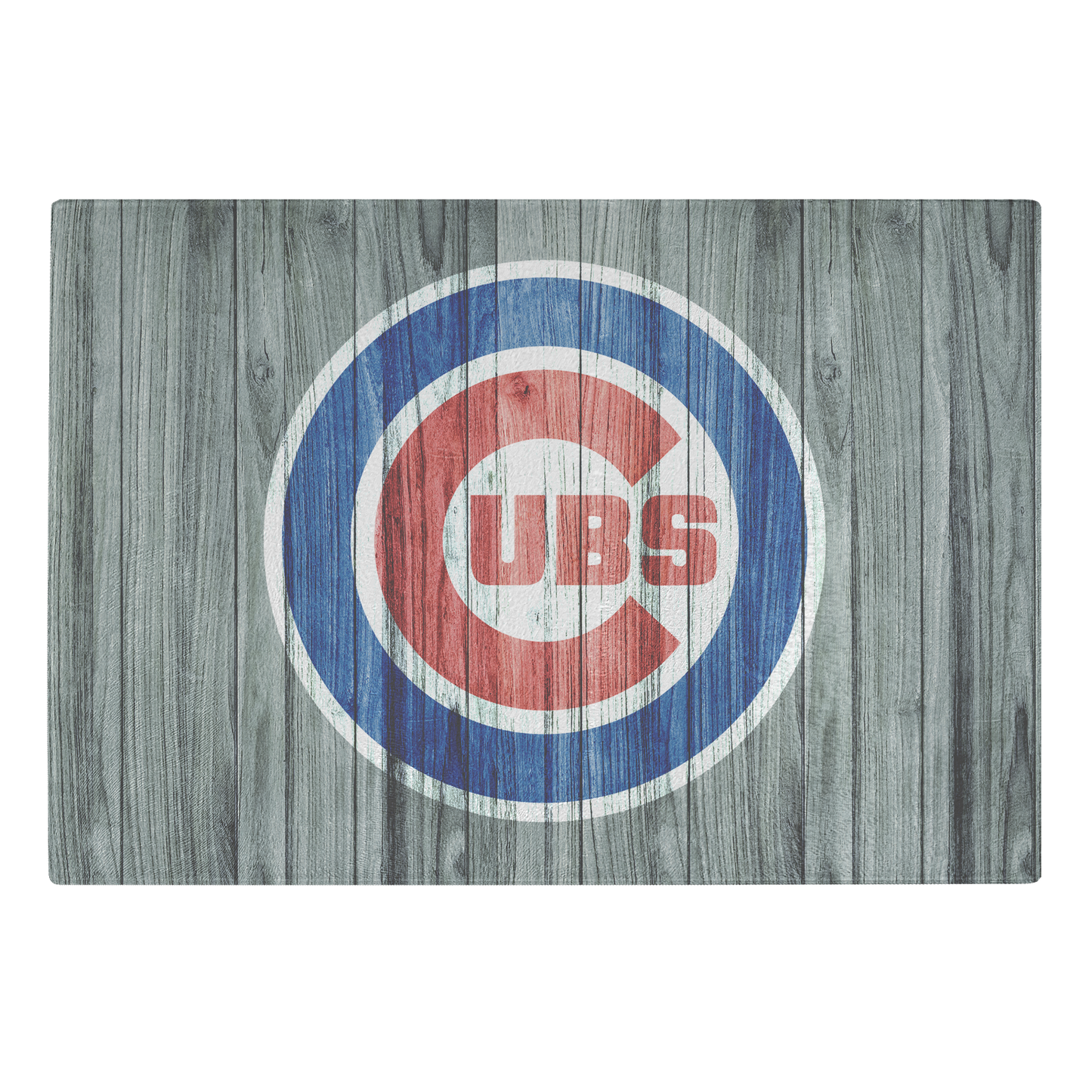 Vigifsana Glass Cutting Board, Gift for Cubs Baseball Fan, Chicago Team Gift, Housewarming Gift, Decorative Glass Panel, Baseball Office Decor