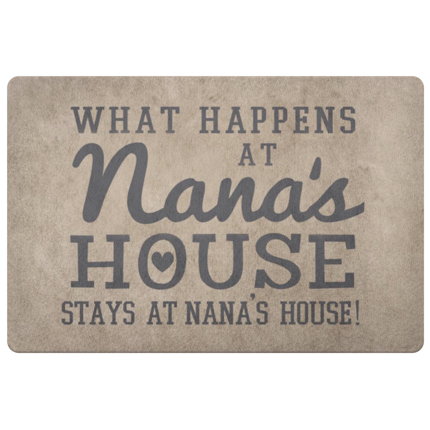 What Happens at Nana's House Stays at Nana's House - Cute Nana Gift, Nana Doormat, Gift for Nana, Grandparents Day Gift, Nana Door Mat