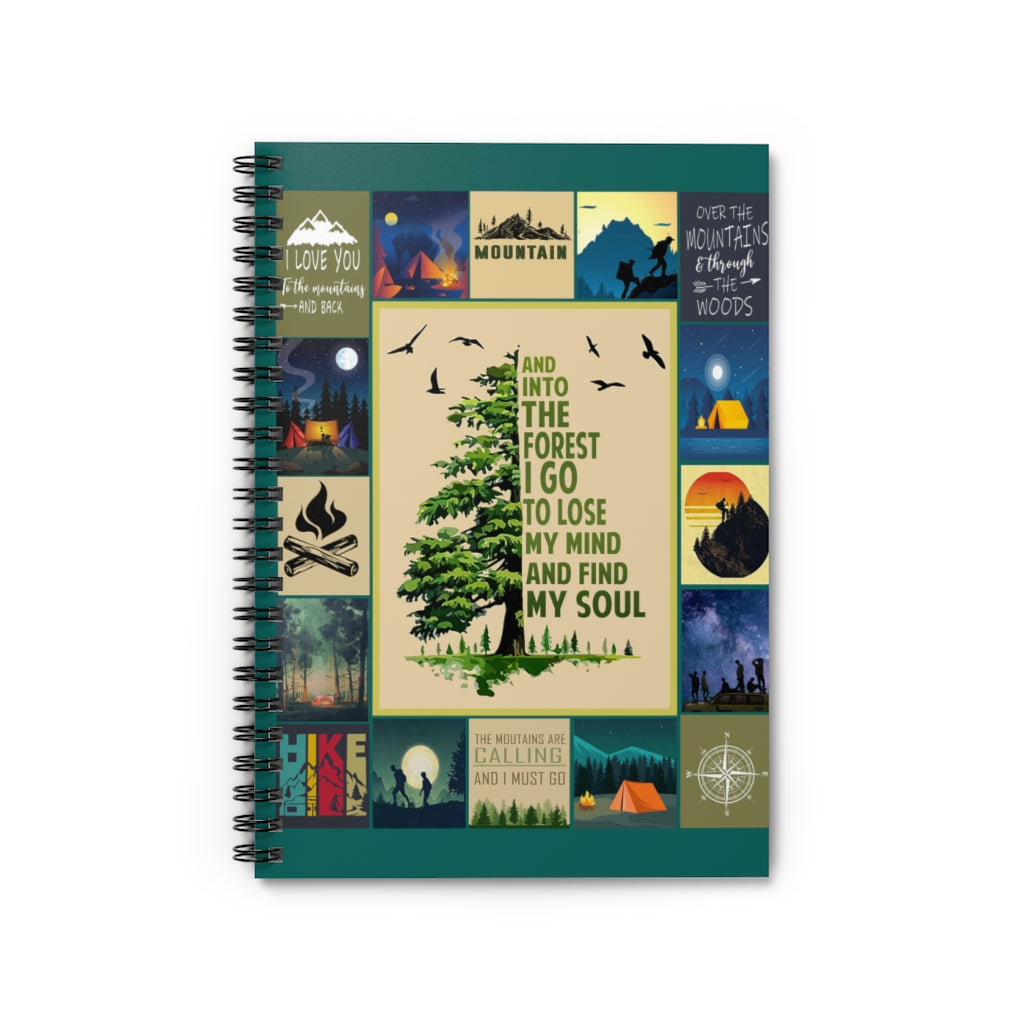 Spiral Notebook - Ruled Line Store Mountain Blanket - and Into The Forest I Go to Lose My Mind and Find My Soul Inspirational to My Family Friend Gift Unisex