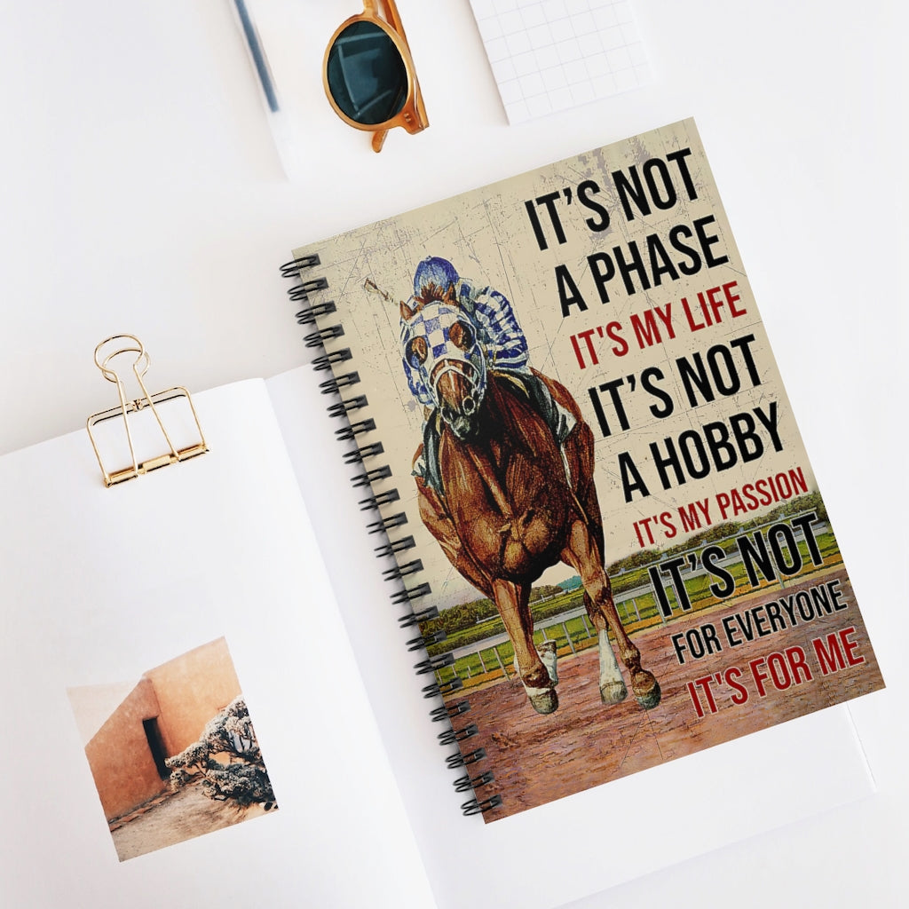 Spiral Notebook HORSE RACING IS MY PASSION  PRINT POSTER WALL ART HOME DECOR-gigapixel