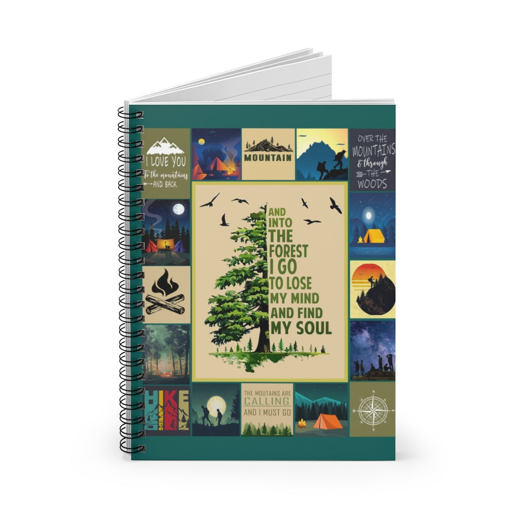 Spiral Notebook - Ruled Line Store Mountain Blanket - and Into The Forest I Go to Lose My Mind and Find My Soul Inspirational to My Family Friend Gift Unisex