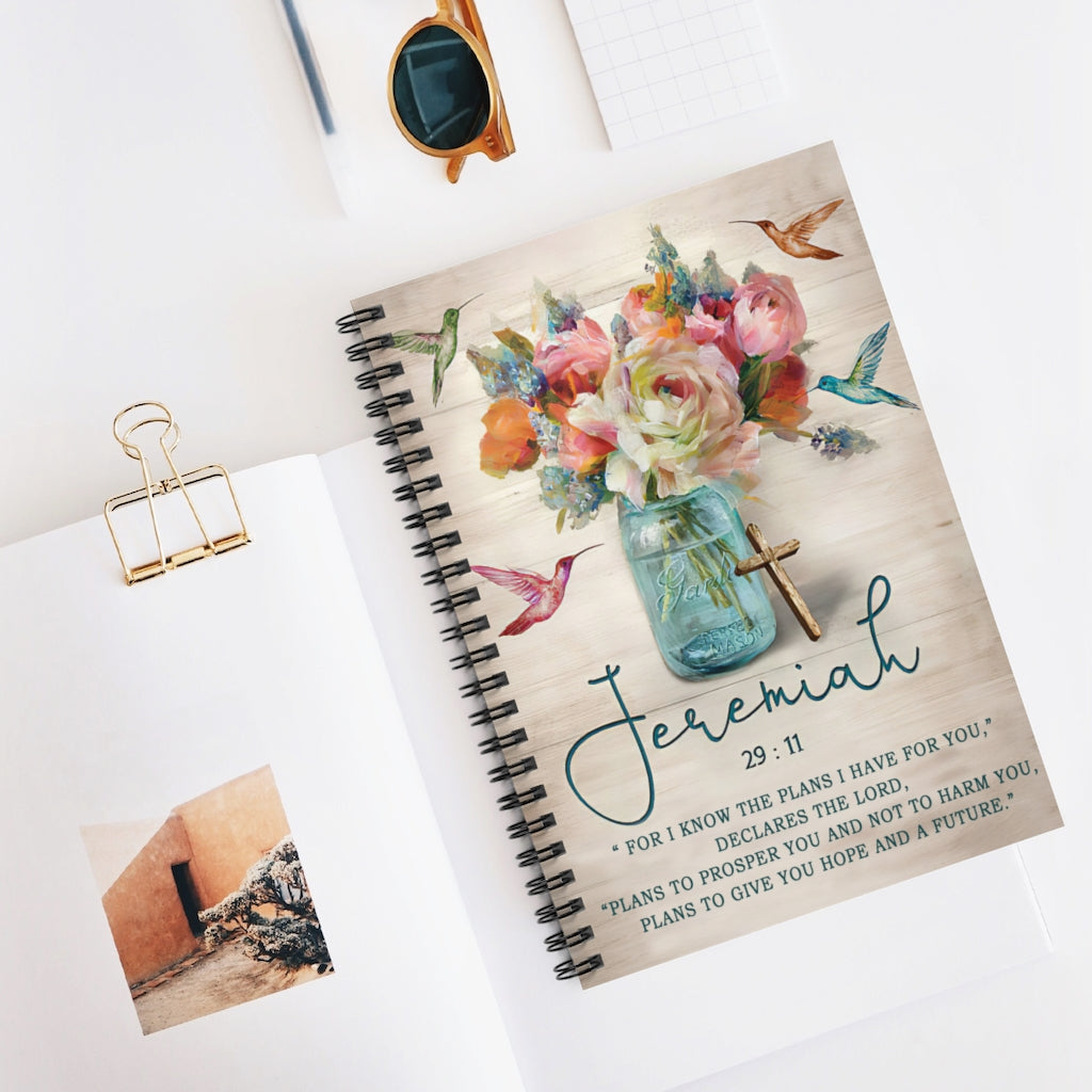 Subject Notebooks Jeremiah 29 11 Hummingbird Ver2 Spiral Notebook Home School Supplies For College Students Stationery Gift Wildlife Animal - Gift - Business - Office - Party - School Supplies