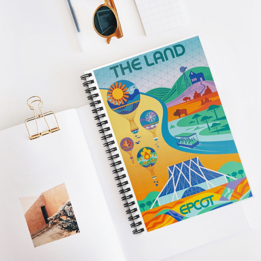 Spiral Notebook Customized to My Dad The Land Epcot Print Family Friend Gift, Birthday Ruled Line