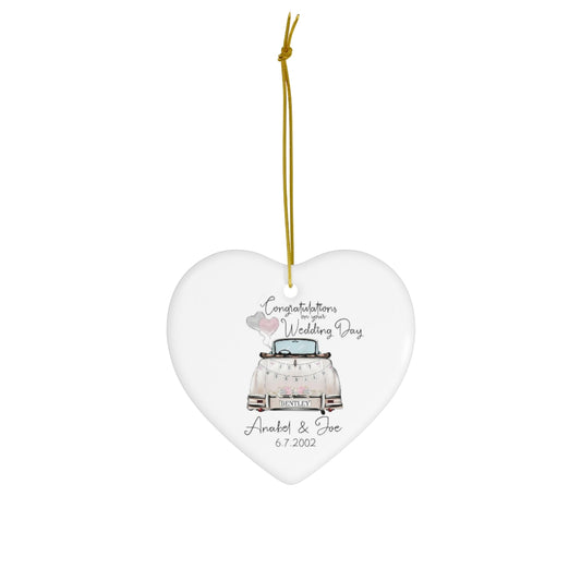 Jose Villarreal  Anabel & Joe Heart Ornament