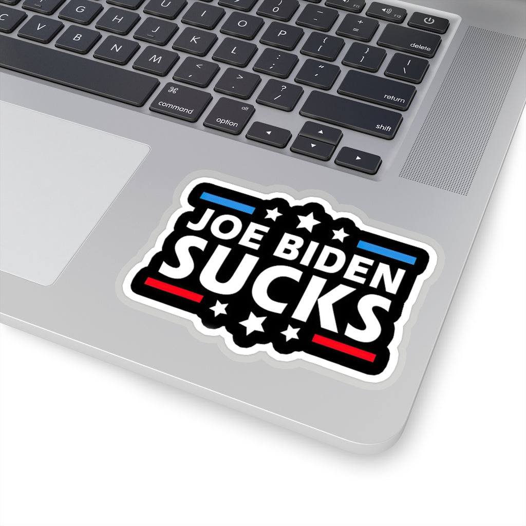 Joe Biden Sucks Funny Anti-Biden Gift Decorations - 4x3 Vinyl Stickers, Laptop Decal, Water Bottle Sticker (Set of 3)
