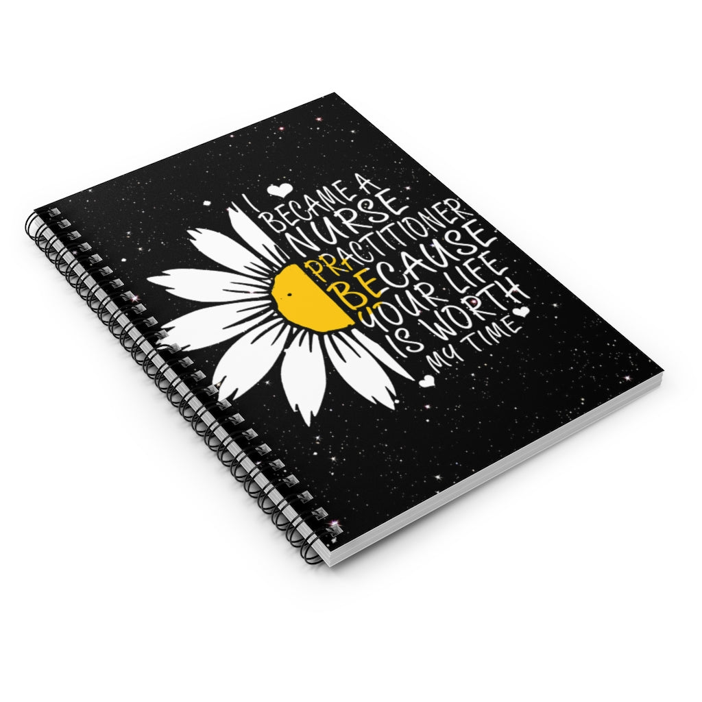 Nurse Practitioner - I Became Vintage Meaning Keywords Birthday Gifts Spiral Notebook - Ruled Line Gift Ideas  Baby Journal  Keepsake Spiral Notebook