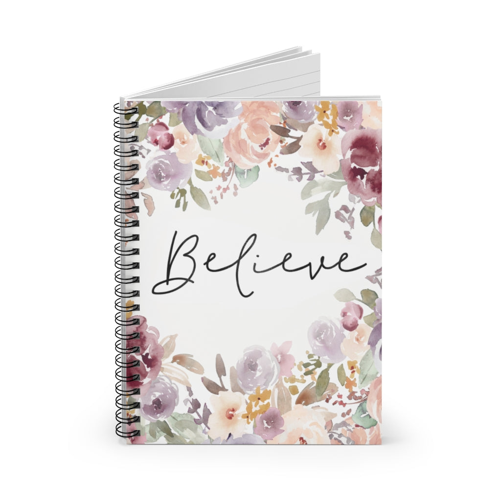 Vigifsana Meaningful Quote Believe Spiral Notebook - Ruled Line 118 Pages Lined Notebook